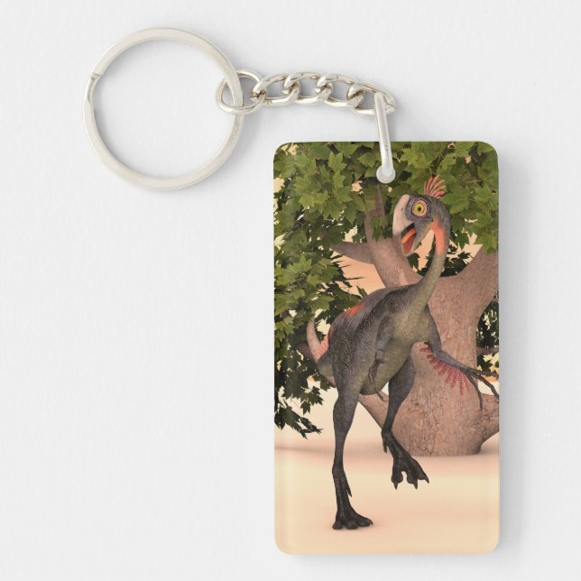 Dinosaur Gigantoraptor Nyckelring (Framsidan)