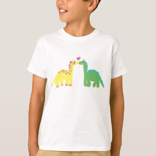 DINOSAUR & GIRAFF TEE SHIRT