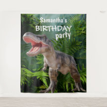 Dinosaur Girl BIRTHDAY BackDrop