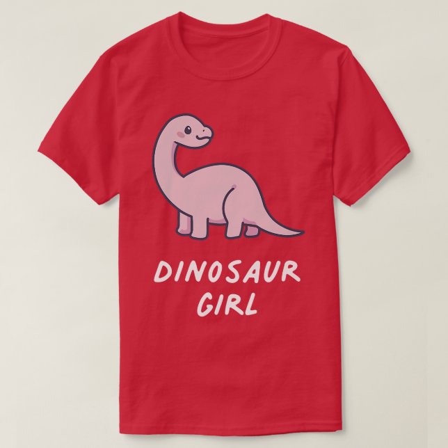 Dinosaur Girl Kawaii Älskare Pastel Goth Aesthetic T Shirt (Design framsida)