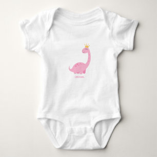 Dinosaur Girl Rosa Illustrated Baby T-shirt