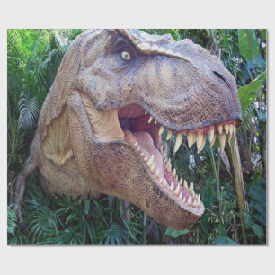 Dinosaur glansig förpackning av papper för barn presentpapper