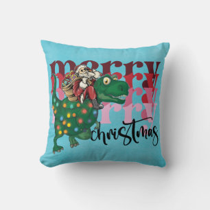 Dinosaur God jul Jultomten Kudde