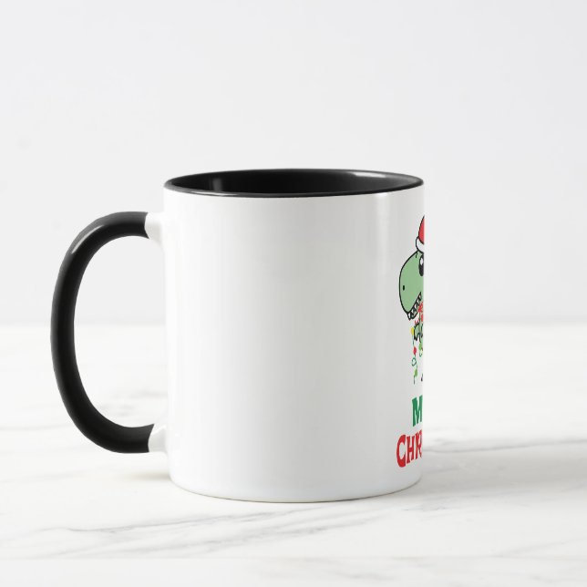 dinosaur god jul mugg (Vänster)
