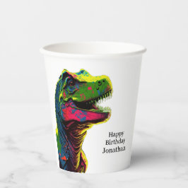 Dinosaur Grattis på födelsedagen barn Pappra Kopp