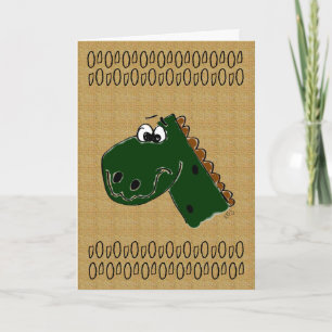 Dinosaur Grattis på födelsedagen Kort