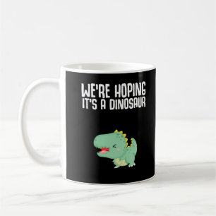 Dinosaur Gravid Announcement Dino Joke Kaffemugg