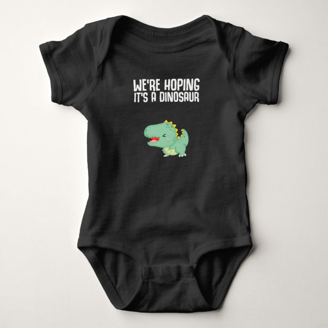 Dinosaur Gravid Announcement Dino Joke T Shirt (Framsida)