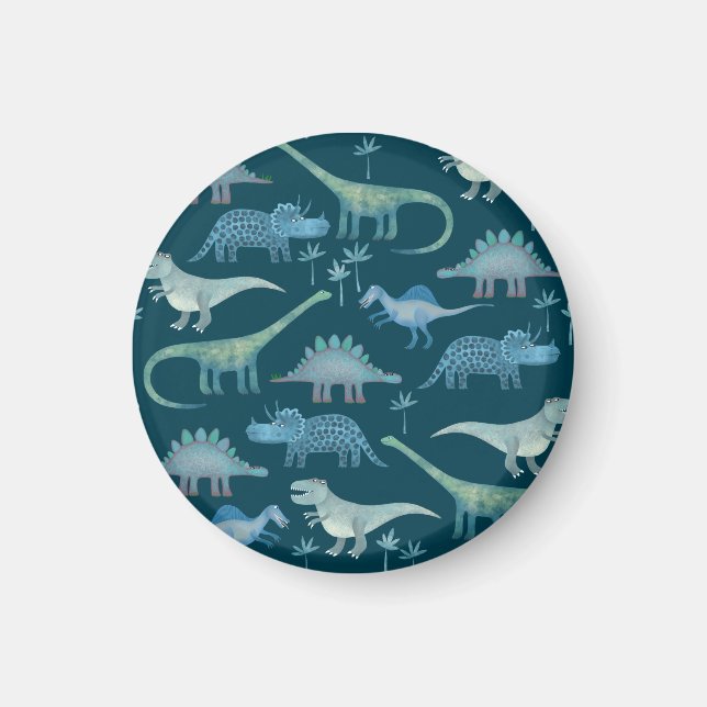 Dinosaur-Grönt Magnet (Framsidan)