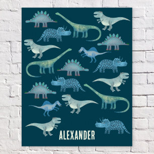 Dinosaur-Gröntens Personlig Poster
