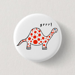 Dinosaur Grrr! Knäppas emblem Knapp