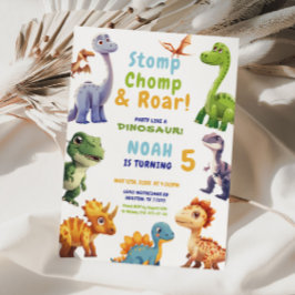 Dinosaur-gruppinbjudan Inbjudningar