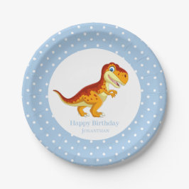 Dinosaur Guld T Rex Blue Boy Party