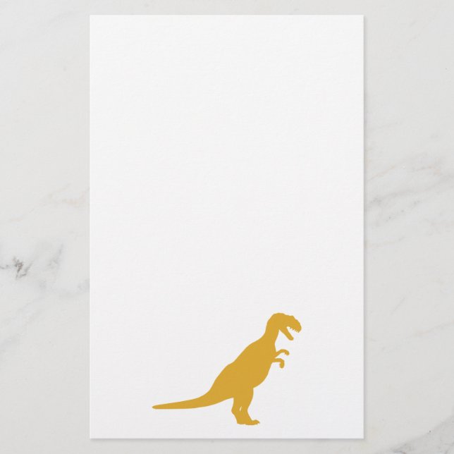 Dinosaur-Gult Brevpapper (Framsida)