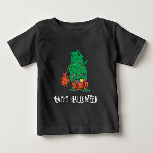 Dinosaur Halloween Fall Party Anpassningsbar T Shirt (Framsida)