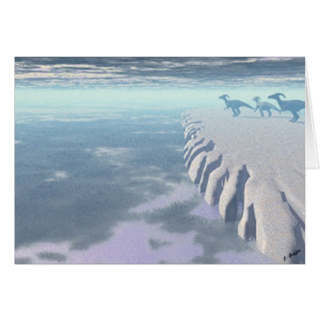 Dinosaur Hälsningskort (Framsidan Horizontal)