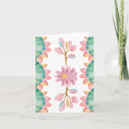 Dinosaur-hälsningskort för flickor kort