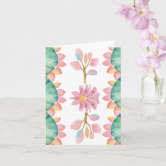 Dinosaur-hälsningskort för flickor kort