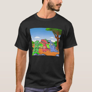 Dinosaur- handklocka under triassic- perioden t shirt