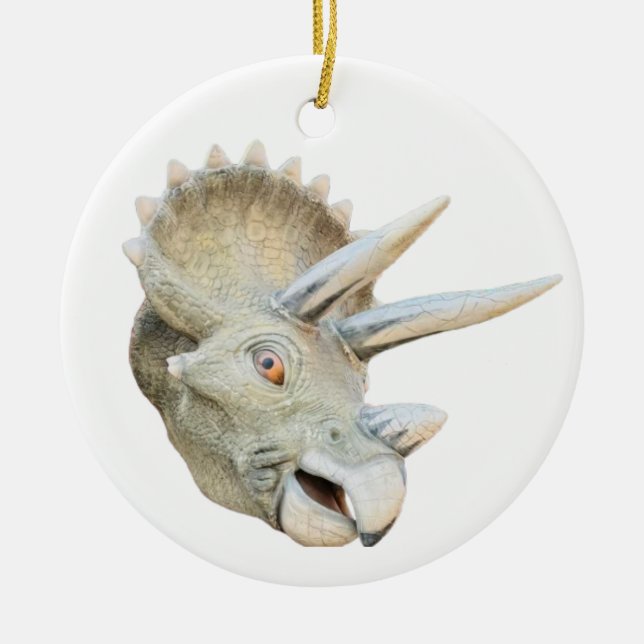 Dinosaur Head, Round Ornament (Framsidan)