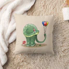 Dinosaur holding Balloations Kudde