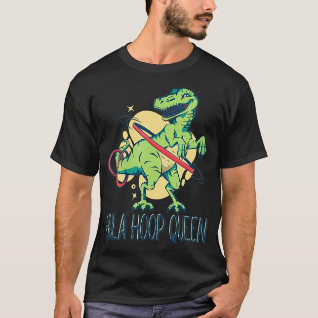 Dinosaur Hula Ring Dinosaur Shirt T-rex Da T (Framsida)