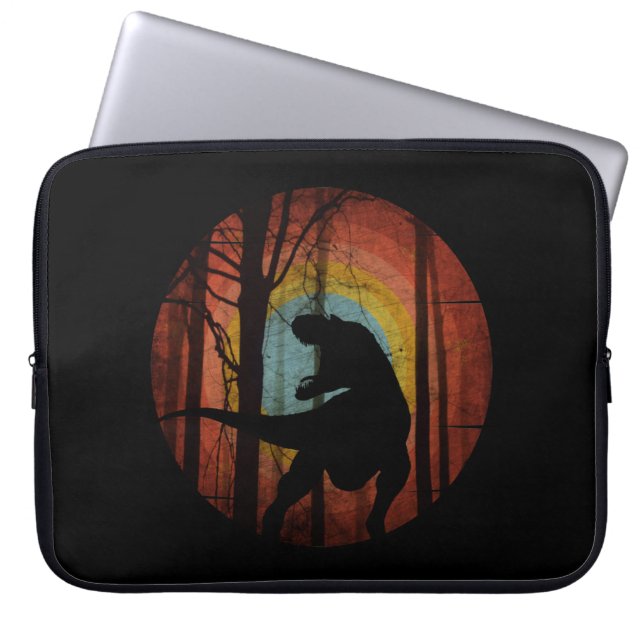 DINOSAUR I SKOGEN SKOGEN LAPTOP FODRAL (Framsidan)