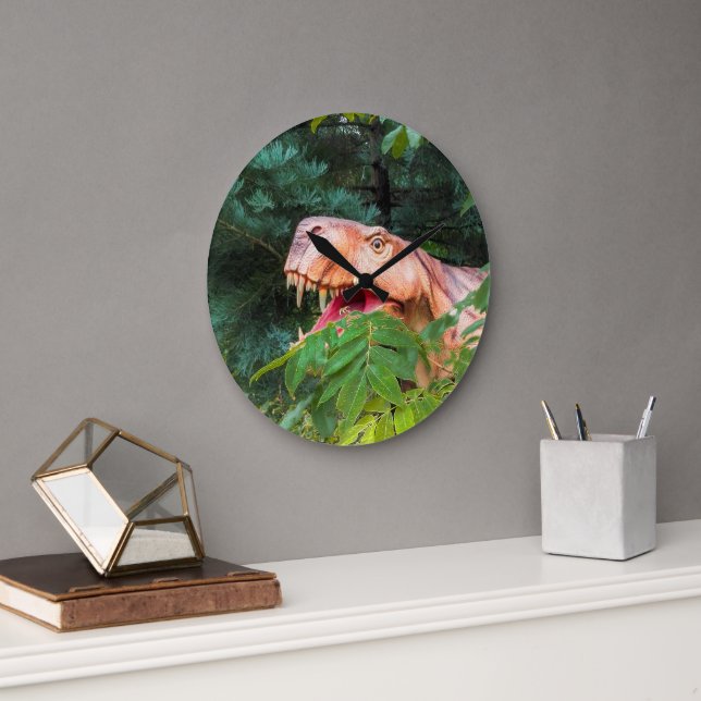 Dinosaur i skogen. stor klocka (Kontor)