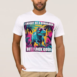 Dinosaur i solglasögon Rolig T-shirt – Förhistoris