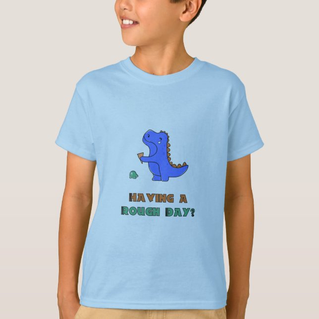 Dinosaur Ice Cream Art Work T-Shirt (Framsida)