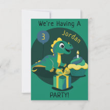 Dinosaur-inbjudan