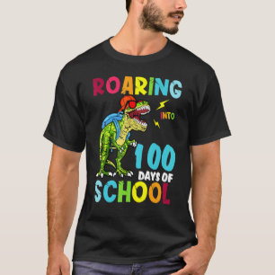 Dinosaur intill 100 dagar för skolrexboxar t shirt