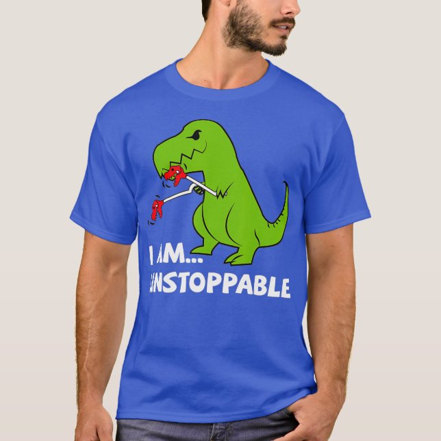 Dinosaur, jag är en ostoppbar Tre T Shirt (Framsida)