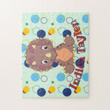 Dinosaur Jigszle Puzzle Kids Namn Learning Game