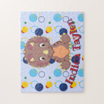 Dinosaur Jigszle Puzzle Kids Namn Learning Game