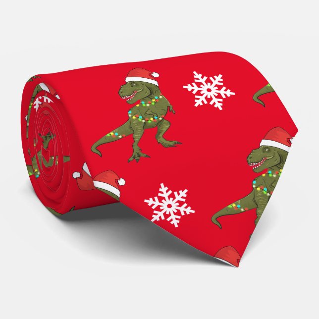 Dinosaur jul Julafton Dino Tie Slips (Rullad)