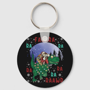 Dinosaur jul Jultomten Nyckelring