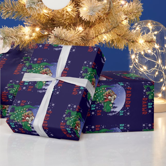 Dinosaur jul Jultomten Presentpapper (Helgdagar)