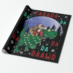Dinosaur jul Jultomten Presentpapper