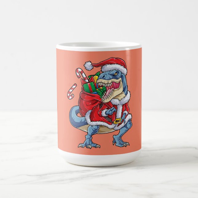Dinosaur jul Jultomten T rex Boys Manar Kaffemugg (Center)