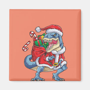 Dinosaur jul Jultomten T rex Boys Manar Magnet