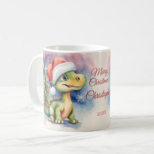 Dinosaur-jul Kaffemugg