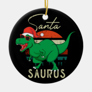Dinosaur jul Kid Gift, familjekoration Julgransprydnad Keramik