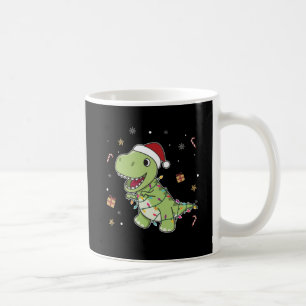 Dinosaur jul Snö Winter T-Rex Dino Coffee M Kaffemugg