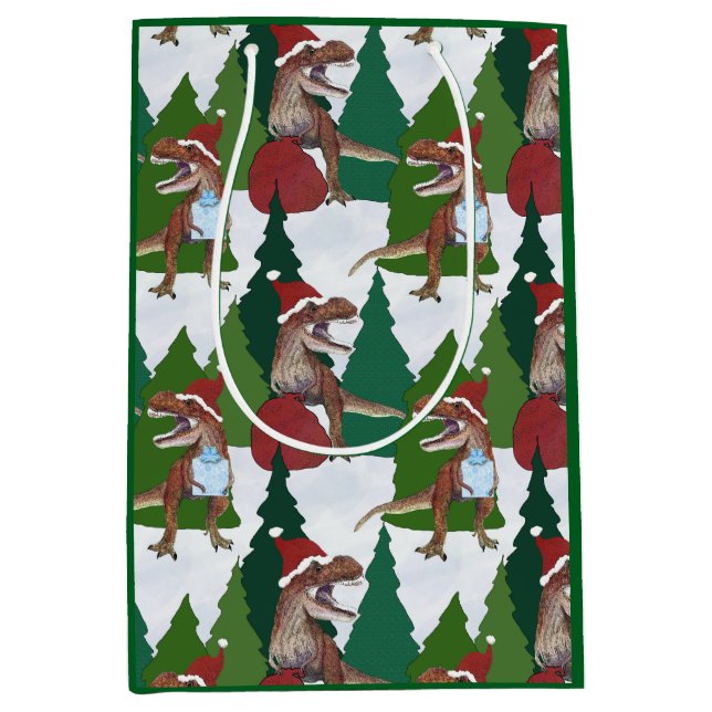 Dinosaur jul T-Rex Tomte (Framsidan)