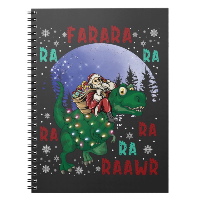 Dinosaur jul Tomte Anteckningsbok (Framsidan)