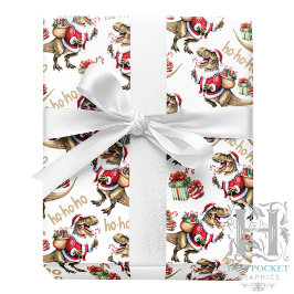 Dinosaur Jul Wrapping Papper Presentpapper