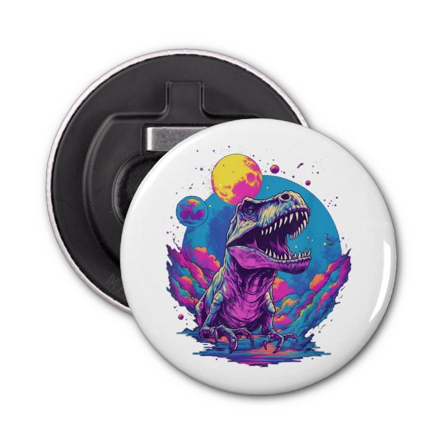 Dinosaur Julafton Träd Buffalo Play Trex Dinosaur  Flasköppnare (Framsidan)