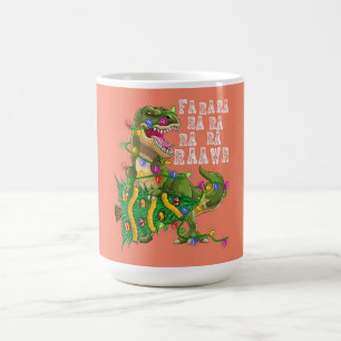 Dinosaur Julgran Rex Manar Boys Kids Kaffemugg