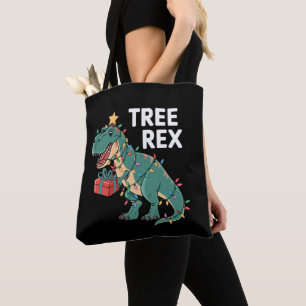 Dinosaur Julgran Rex Pajamas Julafton Ljus Tygkasse